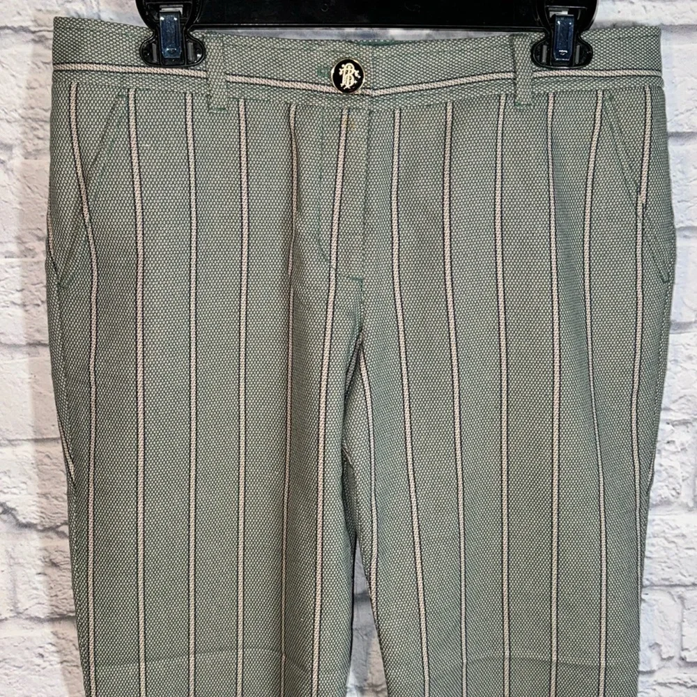 Tory Burch Emmett Striped Knit Business Casual Trouser Slack Classic Ankle Pants